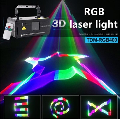 Remote Dmx 3d Effect 400mw Rgb Laser Show Dj Music Gig Bar Christmas Party Light Ebay