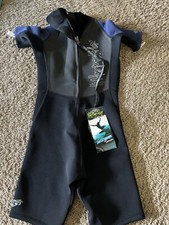 Hyperflex Access 2.5 Short Body One Piece Wet Suit Black/Blue Size US Small