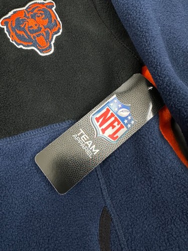 Chicago Bears NFL Team Apparel Fleece Full Zip Jacket Youth 18-20 New - Picture 3 of 16