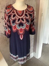 Dress Ladies Stella Morgan Ladies 8 Navy Blue Red tunic top Evening Smart ASOS