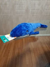 Zippy Paws Blue Whale Squeaky Dog Toy 17”