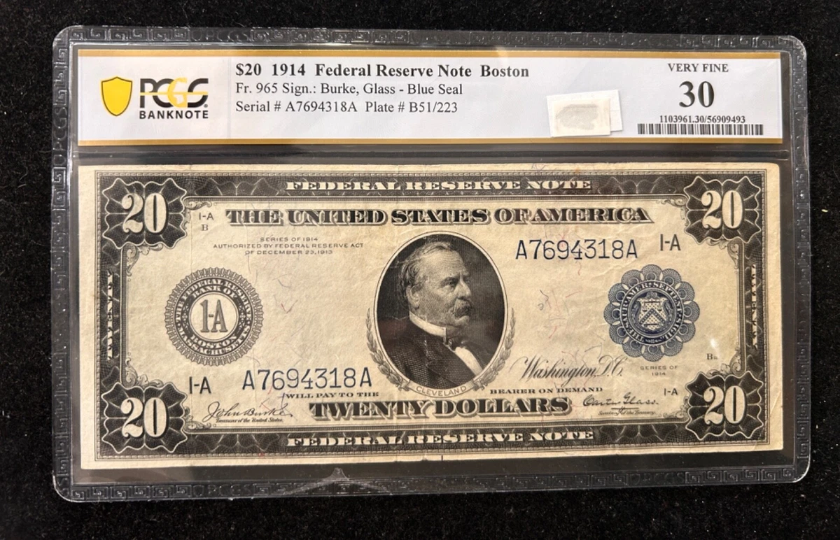 $20 US Federal Reserve Large Notes for sale | eBay