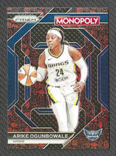 2024 WNBA PANINI PRIZM MONOPOLY ARIKE OGUNBOWALE RED CLASSIC ICONS SP #WNBA14
