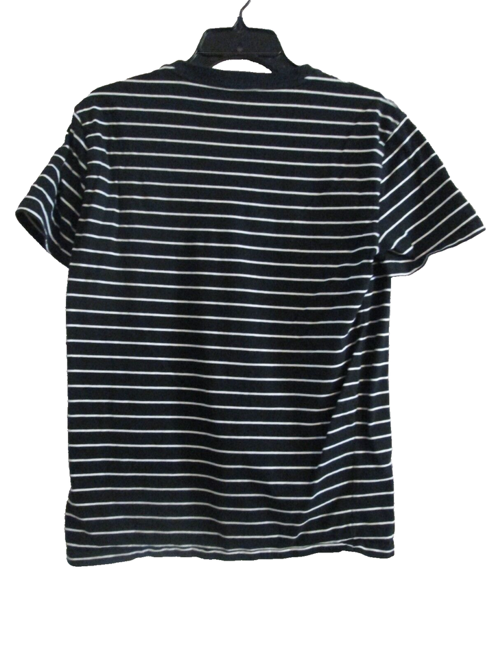 Polo Ralph Lauren Shirt Womens Small Black White Striped Short Sleeve T