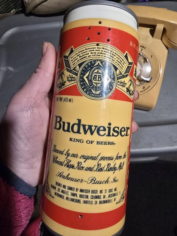 Vintage 1980’s Budweiser Can Telephone 💪 WORKS Great! Sounds Awesome