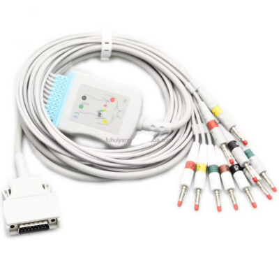 Mortara 10 Lead EKG cable and Leadwire 4.0mm banana ELI 100/ ELI50 /ELI 200