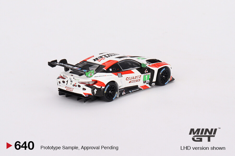 MINI GT 1:64 M4 GT3 #1 Paul Miller Racing IMSA 2023 GTD Winner Car