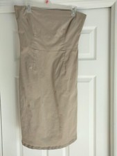 Tan strapless dress  stretch old navy size 8