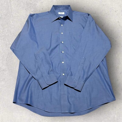 トップス 60s Brooks Brothers makers 346 BD shirt Vintage Brooks Brothers 346 Shirt Mens Large 16.5-35 Blue Preppy