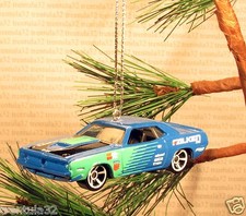 1970 PLYMOUTH AAR BARRACUDA '70 Cuda CHRISTMAS ORNAMENT Blue rare XMAS