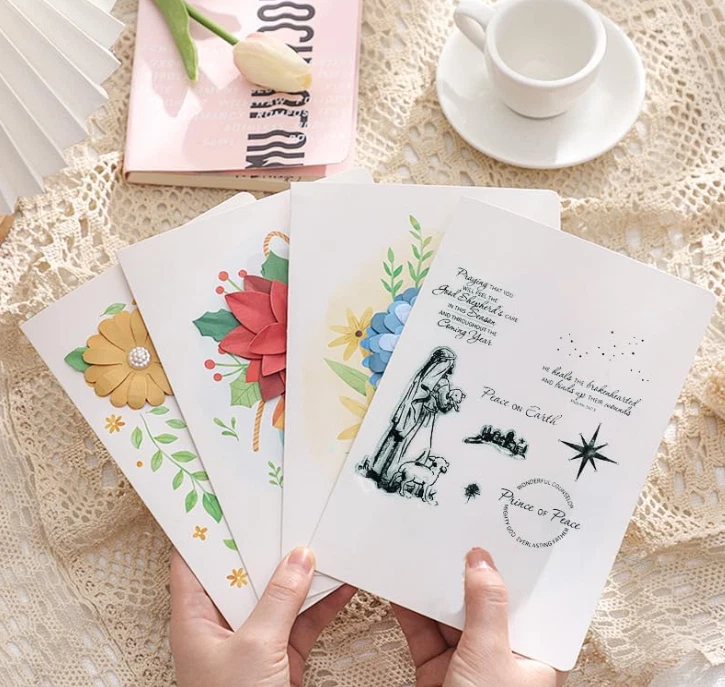 Nuevos sellos y troqueles, estampillas de Navidad para hacer tarjetas, juegos de estampillas y troqueles Foto 4 de 4