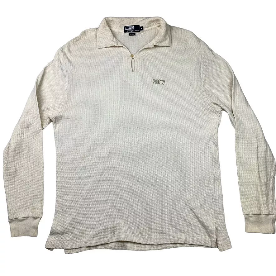 Polo Ralph Lauren Men's 100% Cotton Waffle Knit L/S Polo