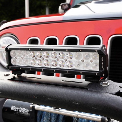 AUXBEAM 14" 72W LED Work Light Bar Flood Spot Combo Offroad Driving Fog Lamp - Picture 2 of 12