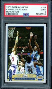 NBAカードCarmelo Anthony rc refractor