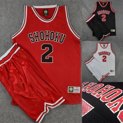 SLAM DUNK SHOHOKU Basketball Team Jersey Inoue Ayako Vest Tops Shorts  Set