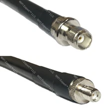 LMR400 TNC FEMALE to SMA FEMALE Coaxial RF Cable USA-Ship Lot