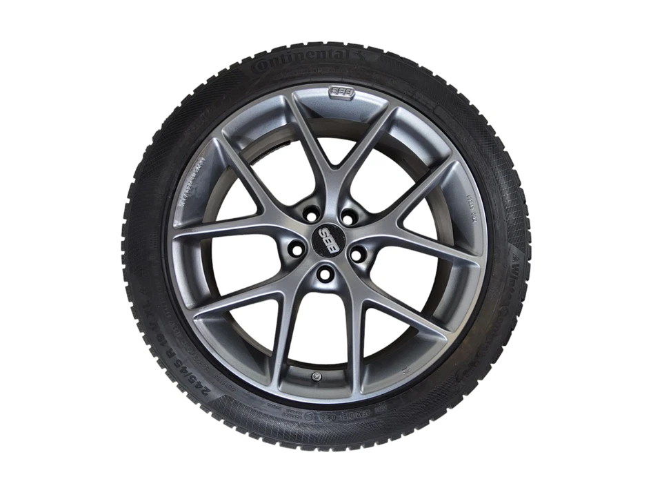 BMW X3 BBS Winter Felgen 245 45 19 Zoll Continental Winterräder Reifen Radsatz - Bild 4 von 4