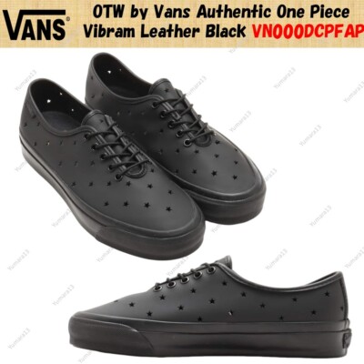 OTW by Vans Authentic One Piece Vibram Leather Black VN000DCPFAP Men's Size