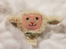 Fisher Price Lamb Wrist Rattle 1984 Vintage Soft Baby Toy Lovey