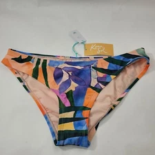 Kona Sol Women's Bikini Bottom Hipster Medium Coverage Multicolor Size M(8-10)