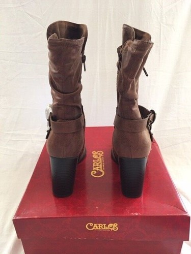 Women's NIB Carlos by Carlos Santana Paisley Pointed-Toe Mid-Calf Boots Size 10M - Picture 3 of 5