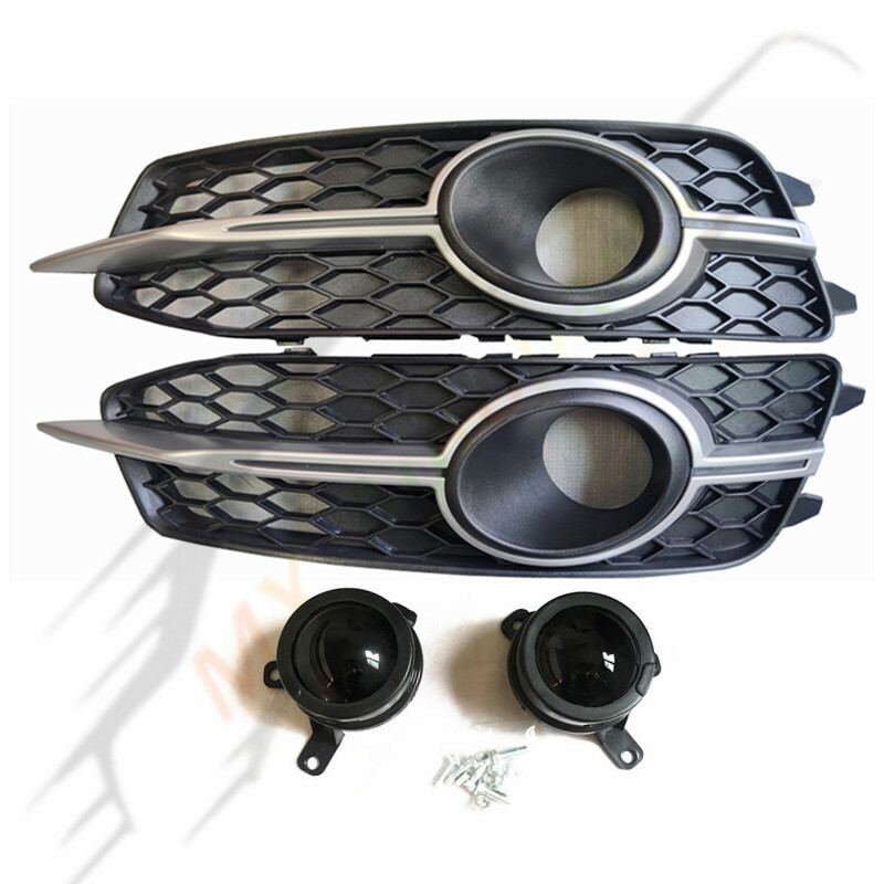 audi A6 C7 Sline 後期仕様 ACCカバー A Pair Front Bumper Fog Light Cover W/Acc For Audi A6 C7 S-Line S6