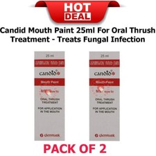2X Candid Mouth Paint 25ml For Oral Thrush Treatment - Treats Fungal Infection