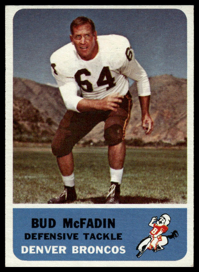 1962 Fleer #41 Bud McFadin