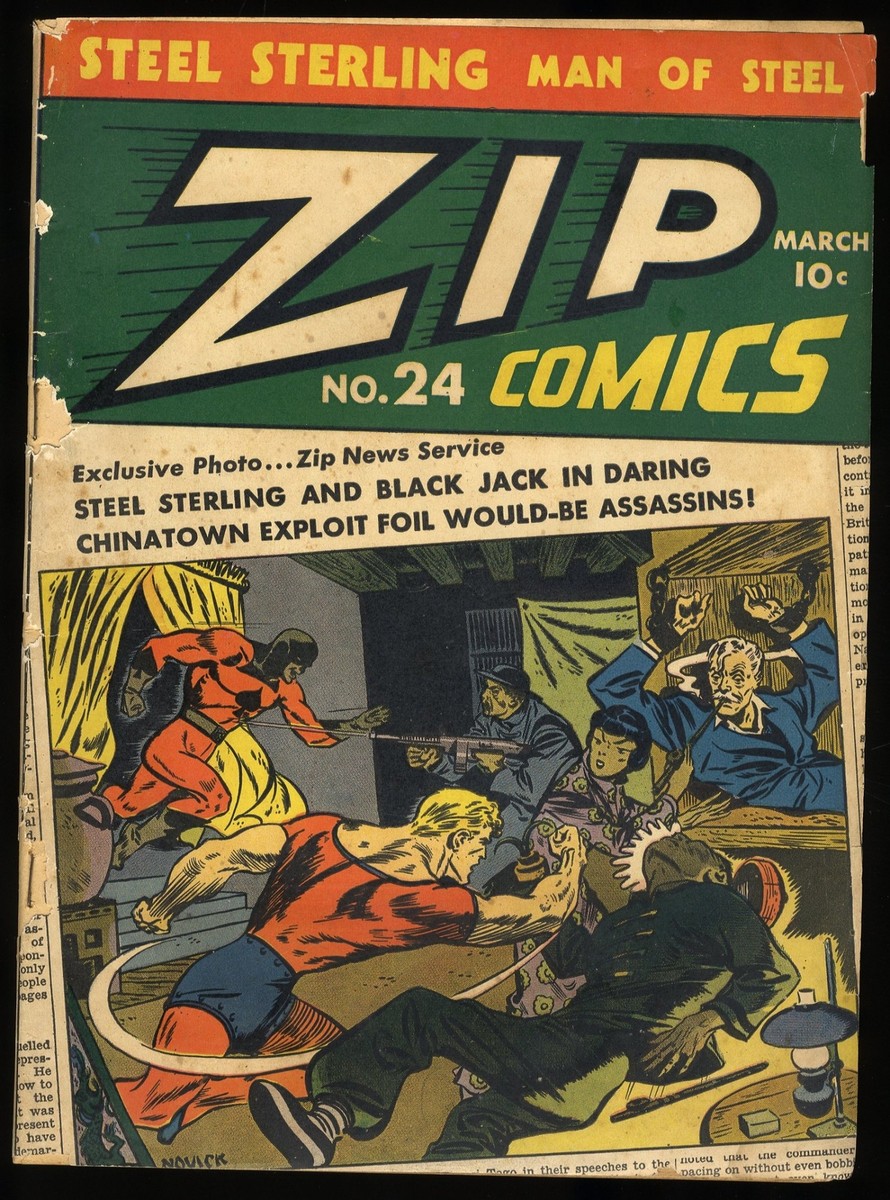 Zip Comics #24 GD 2.0 MLJ WWII Era Scarce Golden Age! Archie 1942