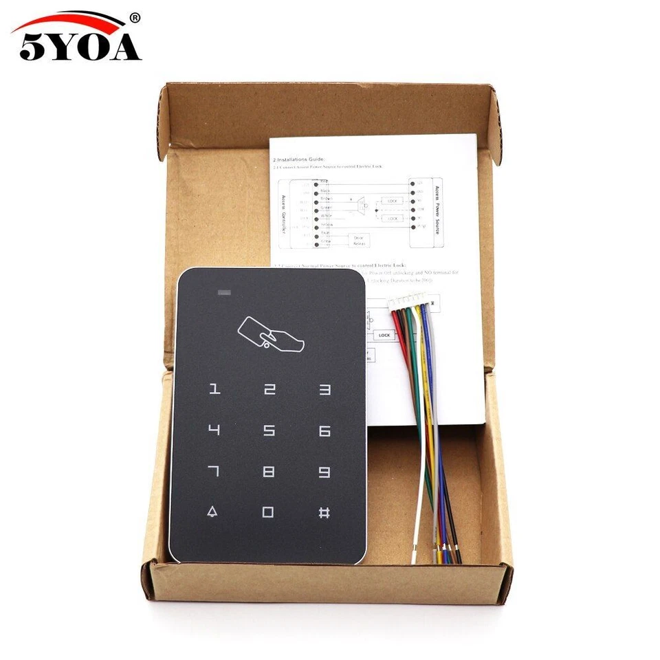 Keypad Digital Panel Card Readers-RFID Door Control Lock System Response Quickly - Image 4 of 4