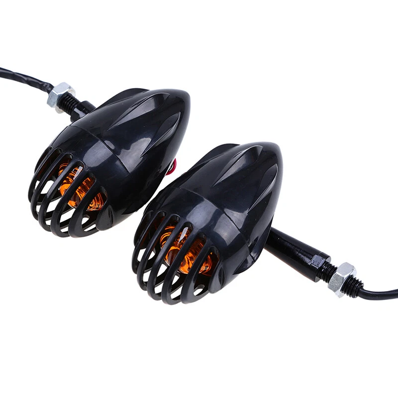 1 par de luces intermitentes ABS intermitentes negras aptas para reemplazo de motocicleta Honda Foto 3 de 4