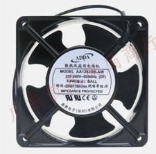 one ADDA AA1282DB-AW AC 220-240V 0.6A 2-Wire Aluminum frame fan 120 38mm 9