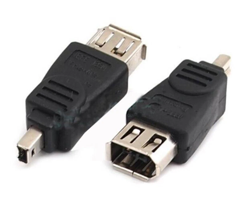  IEEE-1394A Firewire 400 4-Pin Male to 6-Pin Female Adapter for PC DV Data - Image 3 of 3