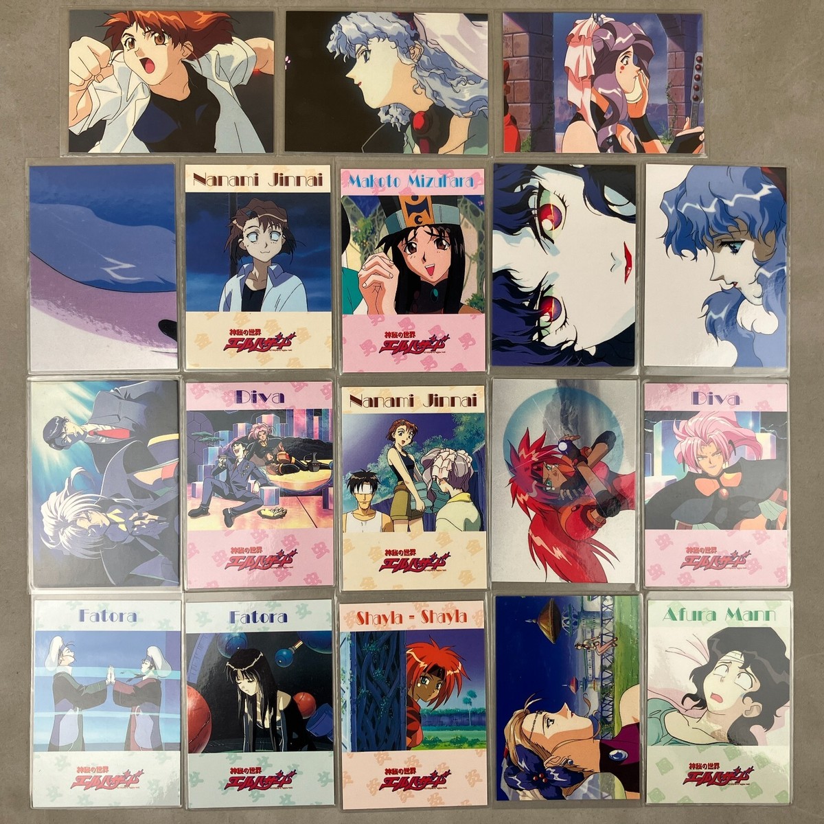 Vintage El Hazard 18pc Anime Trading Card Mixed Lot Japan Import