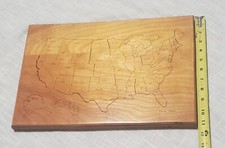 Handmade Wooden United States Puzzle USA