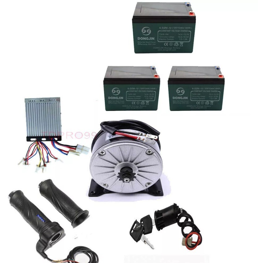 36v 800 w Kit Electric Motor Controller Battery Brush Motor for DIY E-bike Razor