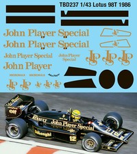 1/43 Decals per Lotus 98T John Player Special  TBD237