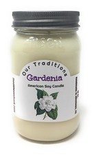 Gardenia - Vela de soja pura - Vertida a mano en tarro de albañil - ENVÍO GRATIS