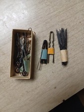 Small Vintage Box Full Of Old Bobby Pins For Hair
