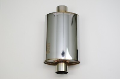 1320 ultra quiet resonator muffler stainless steel universal 2.5
