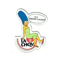 Vintage 1994 THE SIMPSONS Marge Simpson Groenig LA CHOY Ad Fridge Magnet Sign