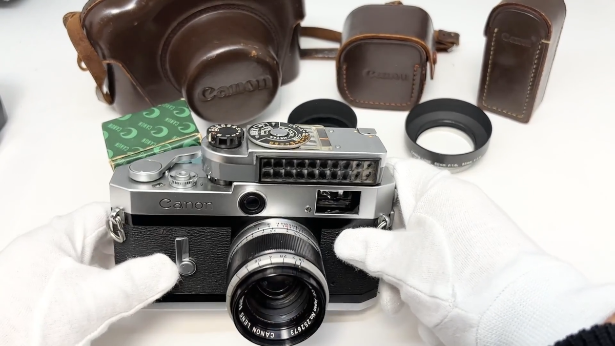 フィルムカメラ Canon P Rangefinder 50mm f/1.8 L39 #344 NM+5] Canon P Rangefinder 35mm Film Camera + [Ex] 50mm f/1.8