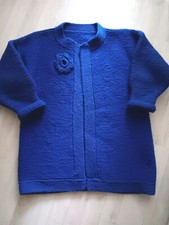 HANDMADE JACKE DAMEN SELBSTGESTRICKT GR. 40/42 NEU