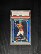 2024 Topps Chrome Sapphire  Tyler Fitzgerald Rookie #602 PSA 10 
