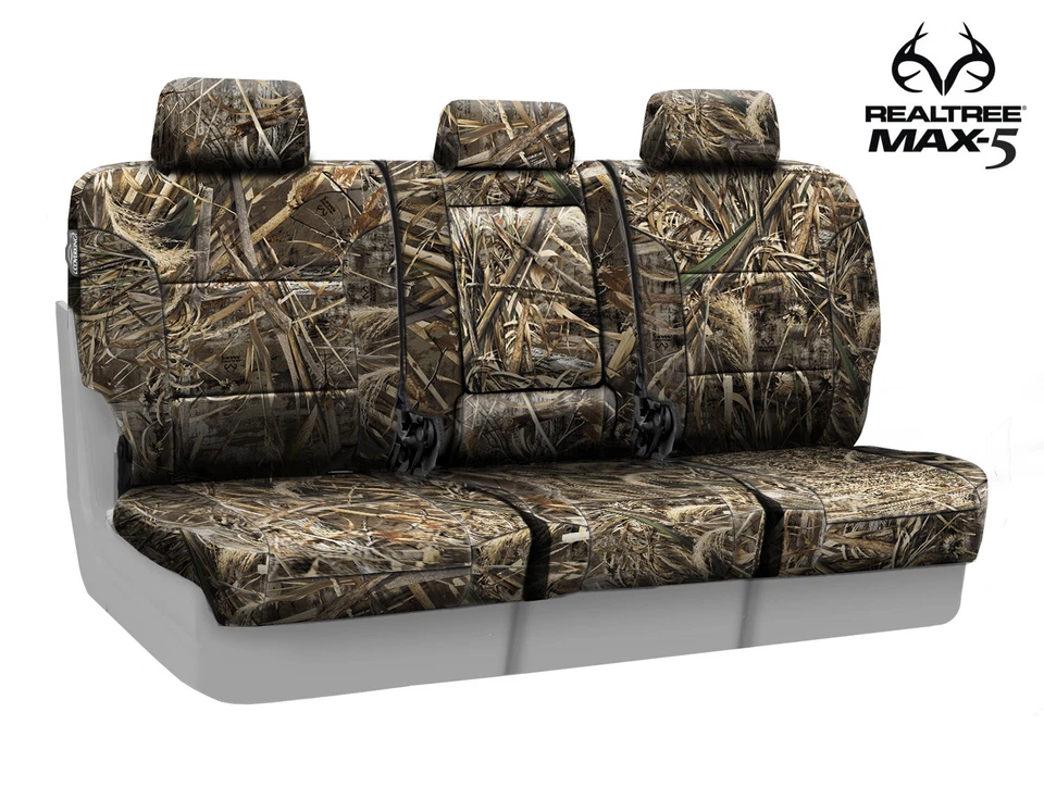 Fundas de asiento personalizadas Skanda Realtree Max-5 camufladas para Toyota Tacoma - Hechas a pedido Foto 3 de 4