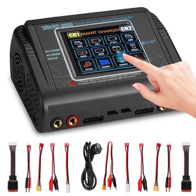 HTRC L6X2/T240 Balance Ladegerät Touchscreen Dual Channel C150/C6 Lipo Ladegerät