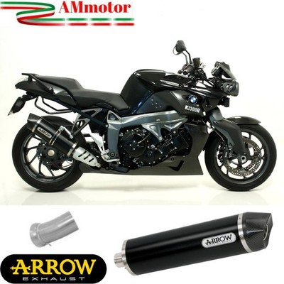 Auspuff Motorrad Arrow BMW K 1300 R 13 Endtopf Maxi Race-Tech Schwarz Genehmigt