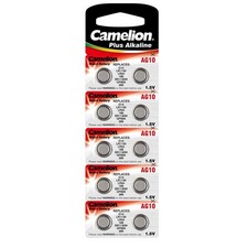 10-PACK Camelion AG10 1.5V Alkaline Button Cell Watch Battery