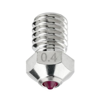 Rubin-Düse 0,4 mm für E3D V6 Hotend gehärtet verschleißfest für 3D-Drucker