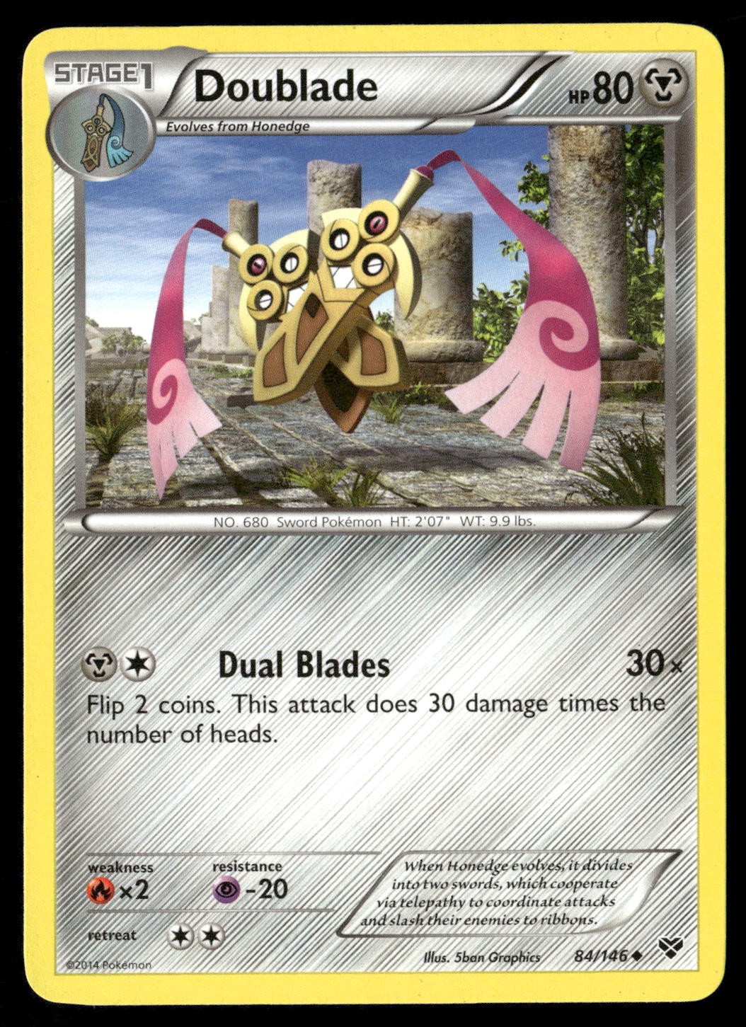 Doublade 84/146 Pokemon Unlimited LP
